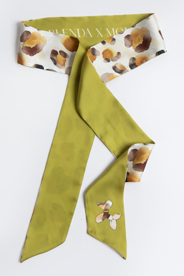 Out of Stock: Леопардово фишу с PISTACHIO - Image 2