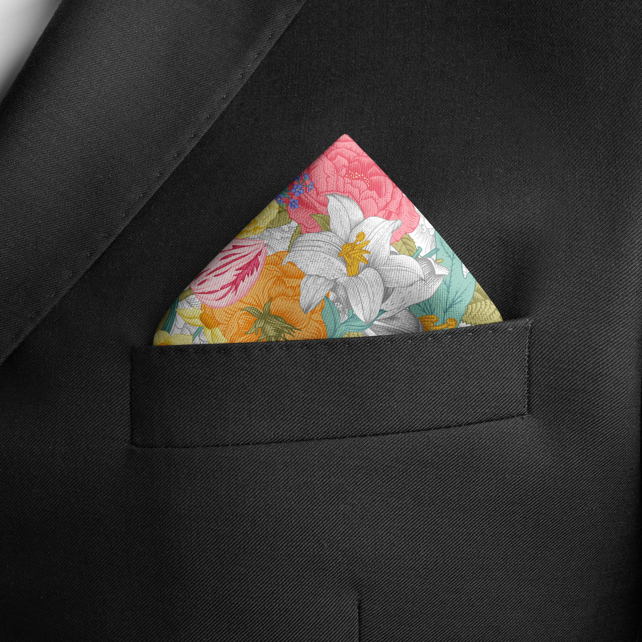 Копринена кърпичка 30 Fleur Éternelle